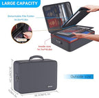 ENGPOW Fireproof Document Organizer Bag with Lock ＆ Accordion File Folder - Image 4