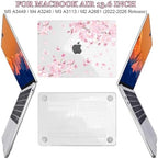Pink Floral Clear Case for 2022-2026 MacBook Air 13 inch M5/M4/M3/M2 - Image 3