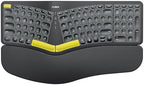 Nulea Ergonomic Split Keyboard Wireless with Wrist Rest 7 Color Backlight by Nulea