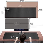 ZORESYN PU Leather Desk Pad, 55.1"x15.8", Black - Image 2