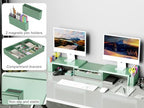 Spacrea Dual Monitor Stand Riser with Drawer and 2 Pen Holders - Image 4