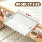 Bedside Shelf, Metal Shelf for Dorm Room Clip On Floating (White) - Image 5