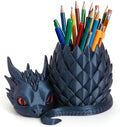 3D Printed Dragon Pencil Holder for Desk, Removable Dragon Egg Pen Holder, Cute Pencil Cup Desk Organizer for Pens, Pencils, Paper Clips, Makeup Brushes, Fantasy Desk Decor Gift for Kids by LehuoMaker3DPrintedStudio