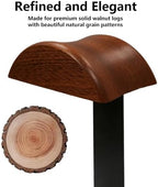 Wooden Headphone Stand for Desk,Controller Stand for Desk with Storage Base - Image 4
