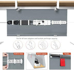 Univivi No Drill Under Desk Cable Management Tray, 36 inch Cable Management - Image 2