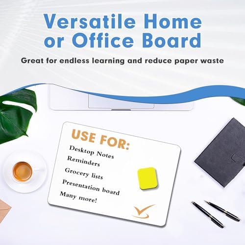 Dry Erase Lapboards, HERKKA 15 Pack Double Sided Small Dry Erase Whiteboards 9 x 12.5 Inch with 15 Erasers, Small Dry Erase Boards for Classroom Teacher Supplies, Personal White Boards for Students - Image 6