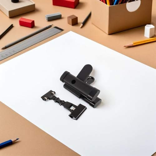 BESPORTBLE Rotatable Document Copy Holder Clip for Typing and School Use, Lightweight Metal Easel Accessory with Efficient Organization and Artist Paint Brush Holder Clamp - Image 6