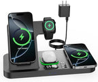 Dual Phone Foldable Wireless Charging Station for Apple, Couple&Family Use by Feiltik
