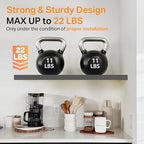 BAYKA Grey Floating Shelves 15.7in, Set of 3, Wall Mounted for Wall Decor - Image 4