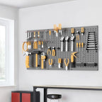 WALMANN Metal Pegboard, Wall Tool Organizer Board with Hooks, 24x48 in - Image 2