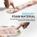 Arttown Keyboard Mouse Pad Set, 4 in 1 Desk Mat Set Strawberry Kawaii - Image 6