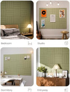 Fluxynara Felt Bulletin Board & Cork Board Alternative, Olive Green - Image 6