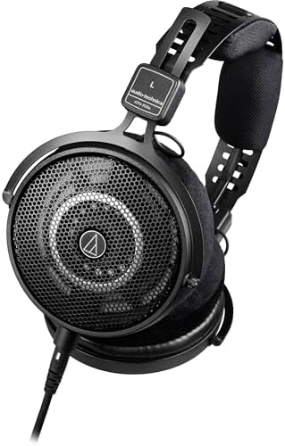 Audio-Technica ATH-R50x Open-Back Reference Headphones with Headphones Stand & Cloth (3 Items) - Image 2