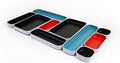 Three by Three Seattle Metal Drawer Organizer Tray Set, 10-Pc, 1" (Multi) by ThreebyThreeSeattle
