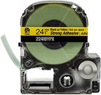 Epson LABELWORKS 224IBYPX Label Tape - Black on Yellow - 1" (24mm), 30ft - Image 3