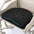Tsumbay Memory Foam Seat Cushion - XL Size (18.5”x16.5”), Firm Support Coccyx Cushion for Office Chair, Tailbone Pain Relief with Removable Washable Cover & Handle for Car, Wheelchair by Tsumbay