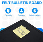 OWLKELA Felt Bulletin Board, 48x36 Inch, Black - Image 4
