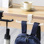 Purse Hook for Table 2PCS Desk Mount Headphones Holder Adjustable Table Hanger for Bag Purse Table Hanger Hook Clamp-On Under Desk Headphone Hanger for Hanging Things On A Desk(Black) - Image 3