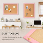 Cork Board Bulletin Board, 36"x24" Corkboard for Wall - Image 5