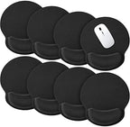 Yunsailing 8 Pack Ergonomic Mouse Pad with Wrist Rest Gel Foam,Black by Yunsailing
