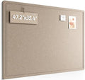 Fluxynara 47.2" x 35.4" Large Bulletin Board, Taupe by FLUXYNARA