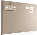 Fluxynara 47.2" x 35.4" Large Bulletin Board, Taupe by FLUXYNARA