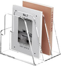 SANRUI Clear Acrylic Magazine File Holder Vertical Desk Organizer 3-Slot by SANRUI