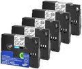 Compatible for Brother TZE-231 12mm Label Tape, 5-Pack, for PT-H110 P-Touch Label Printer, TZE-231/221/241/335, GreenCycle(Black on Clear-5PK,6mm) by Unknown