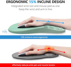 Ergonomic Mouse Pad Wrist Rest, 2 in 1 Keyboard Pad for Office - Image 2