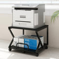 Natwind 2 Tier Printer Stand,19.7''x19.7'',with Pull Out Shelf,Black by Natwind