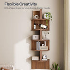 HOOBRO Corner Shelf Wall-Mounted, Set of 2 Floating Corner Shelves for Wall - Image 5