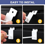 Tandefio 200 Pcs Slatwall Hooks 6 Inch Metal for Panel Display - Image 5