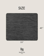 BARoyal Office Chair Mat for Hardwood Floor Under Desk Computer Rolling Chair Mat for Wood/Tile Floor Non-Slip Heavy Duty Desk Rug PVC Plastic Hard Floor Protector 45" x 53"(Metallic Black) - Image 6