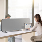 DECOLAB Desk Dividers, Portable Table Partition Panel 48"x18", Steel - Image 3