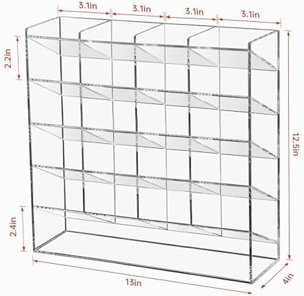 BEYGORM Acrylic Vertical Marker Organizer for 250 Markers, Desk Orgaizer - Image 6