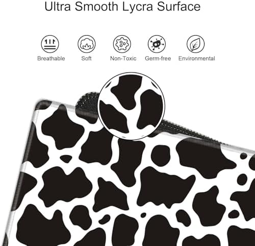 Large Mouse Pad 36 x 24 Desk Mat Gaming Mousepad Cow Print Oversized Desk Pad Huge Giant 4XL Computer Mat for Girl Women Work - Image 5