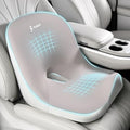 Car Seat Cushion and Lumbar Support Pillow, Larger Memory Foam Seat Cushion, Ergonomic L-Shaped Design Cushion for Back Pain Relief, Non-Slip Driving Cushion for Car, Office, Truck, Wheelchair-Gray by FLORICH