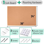 Mr. Pen- Cork Board, 24”x36”, Bulletin Board, Cork Bulletin Board - Image 2