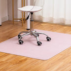 BARoyal Office Chair Mat for Hardwood Floor Under Desk Computer Rolling Chair Mat for Wood/Tile Floor Non-Slip Heavy Duty Desk Rug PVC Plastic Hard Floor Protector 45" x 53"(Blush) by BAROYAL