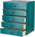 GoooodGIFT Wooden Drawers Large Wooden Box with Drawer, Blue by GoooodGift