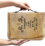 Classic Bible Cover for Women Girls Large PU Leather Bible Carrying Case Bag Scripture Book Bag Protective Stylish Church Carrying Bag, Brown - Image 2