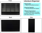PAG-Mass Mail Sorter Organizer, Wood Literature Organizer, Student Mailbox for Classroom, Desktop Bill Paper Organizer for Office Home School, 38 Compartments, Black&White - Image 3