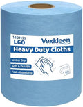 Multi-purpose Heavy Duty Cloth, Blue (15"x10", 500 PCS) by PrecisionCleanroomSupplies