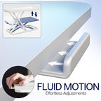 VIVO White 24 in Single Top Keyboard and Mouse Riser, DESK-V024AW - Image 6