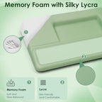 3-in-1 Ergonomic Keyboard Stand & Mouse Pad Set with Wrist Rest, Green - Image 6