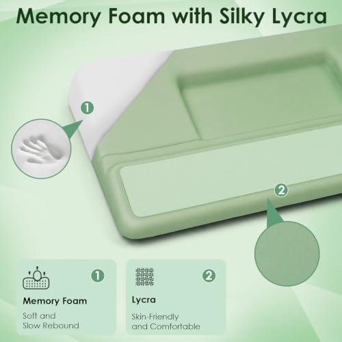 3-in-1 Ergonomic Keyboard Stand & Mouse Pad Set with Wrist Rest, Green - Image 6