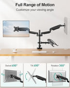 MOUNT PRO Dual Monitor and Laptop Mount for Max 27" Monitors & 17" Laptop - Image 3