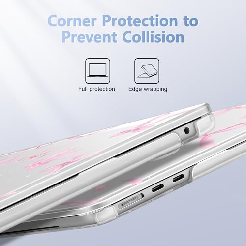 Case for 2026/2025/2024/2023 MacBook Air 15-inch Laptop Release M5 A3448 /M4 A3241 /M3 A3114 /M2 A2941, Stylish Protective Hard Shell Cover for MacBook Air 15.3 inch, Bowknot - Image 3