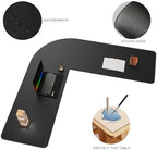 MAIDERN (59" + 59") x 19.6" Black Large L Shaped Desk Mat - Leather Gaming Corner Desk Pad for Office Computer - Image 3