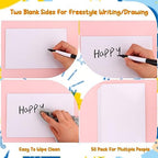 50 Pack Small White Board Dry Erase Boards Classroom Mini White Boards - Image 3